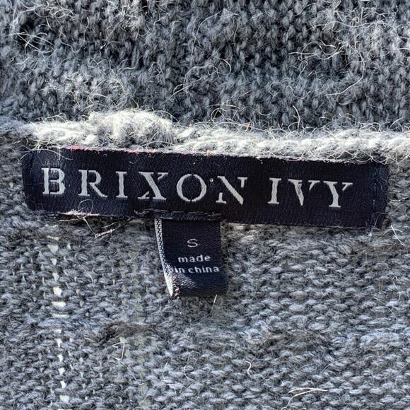 Brixon Ivy Stitch Fix Gray Lawley Cable Knit Cashmere Cardigan Sweater SF7241S S - Picture 9 of 12